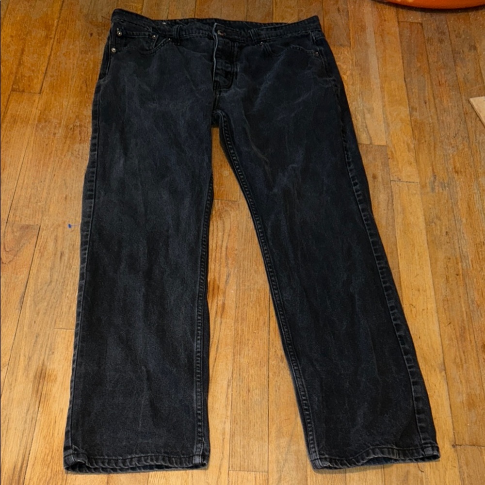 Levi's 501 Button Fly‎ Vintage 1992 Men's Black Straight Leg Jeans